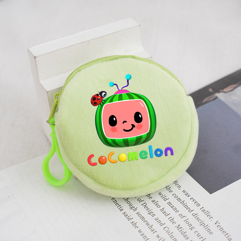 Mini Backpack Purse - Cocomelons Coin Purse Multifunctional Round Mini