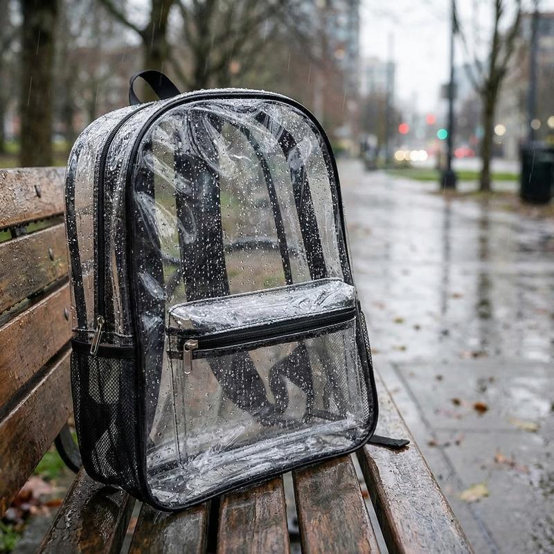 Transparent PVC Outdoor Sports - Canvas Backpack Casual review and price