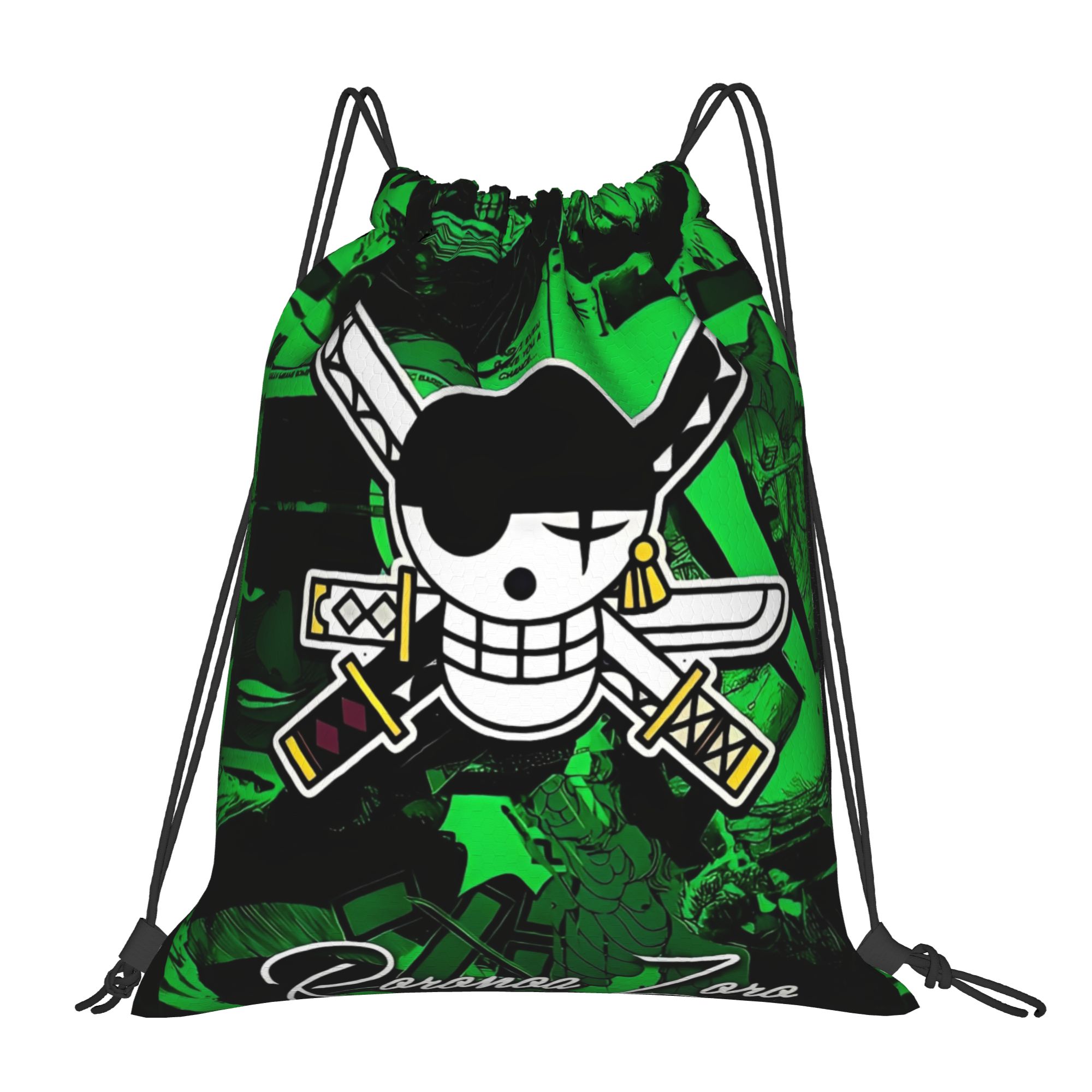One Piece Zoro Skull Backpack  - Drawstring Gym Bag review and price