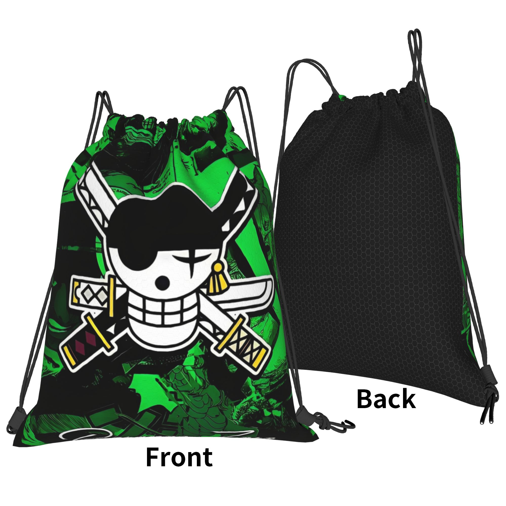 One Piece Zoro Skull Backpack  - Drawstring Gym Bag review and price