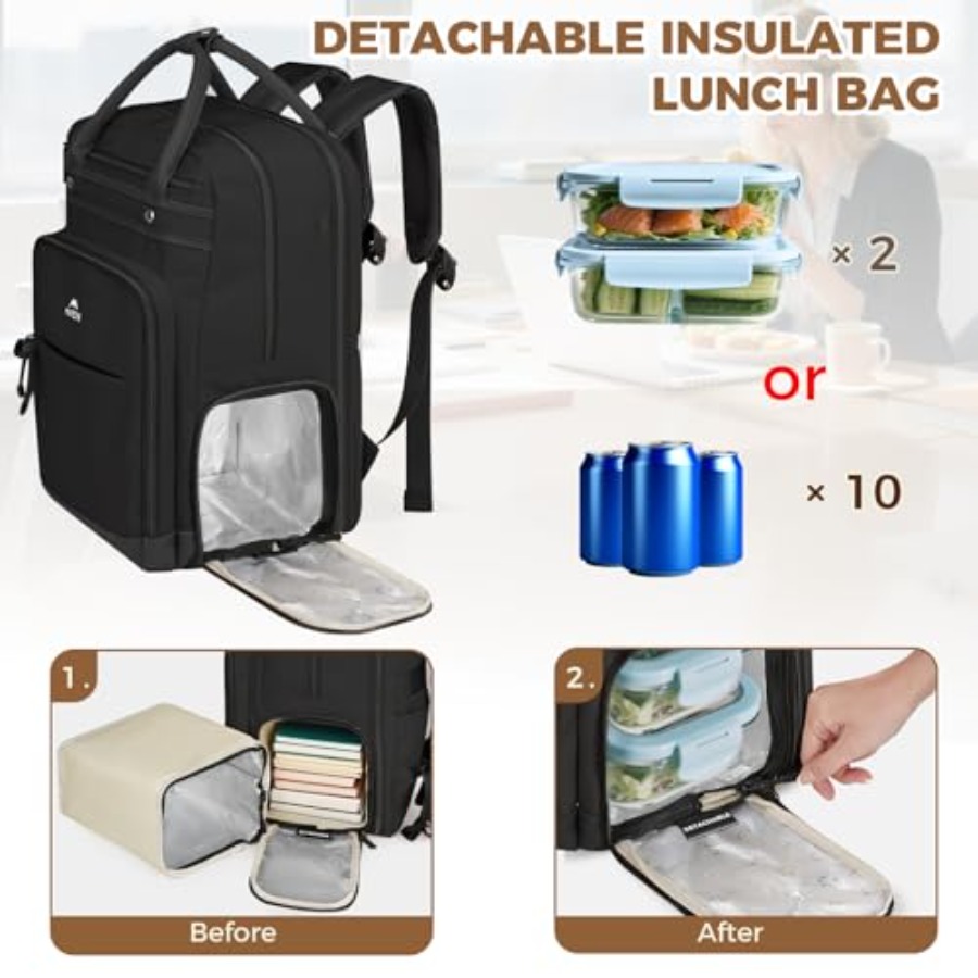 Teacher Backpack with Lunch Co - Laptop Backpack 15.6 review and price