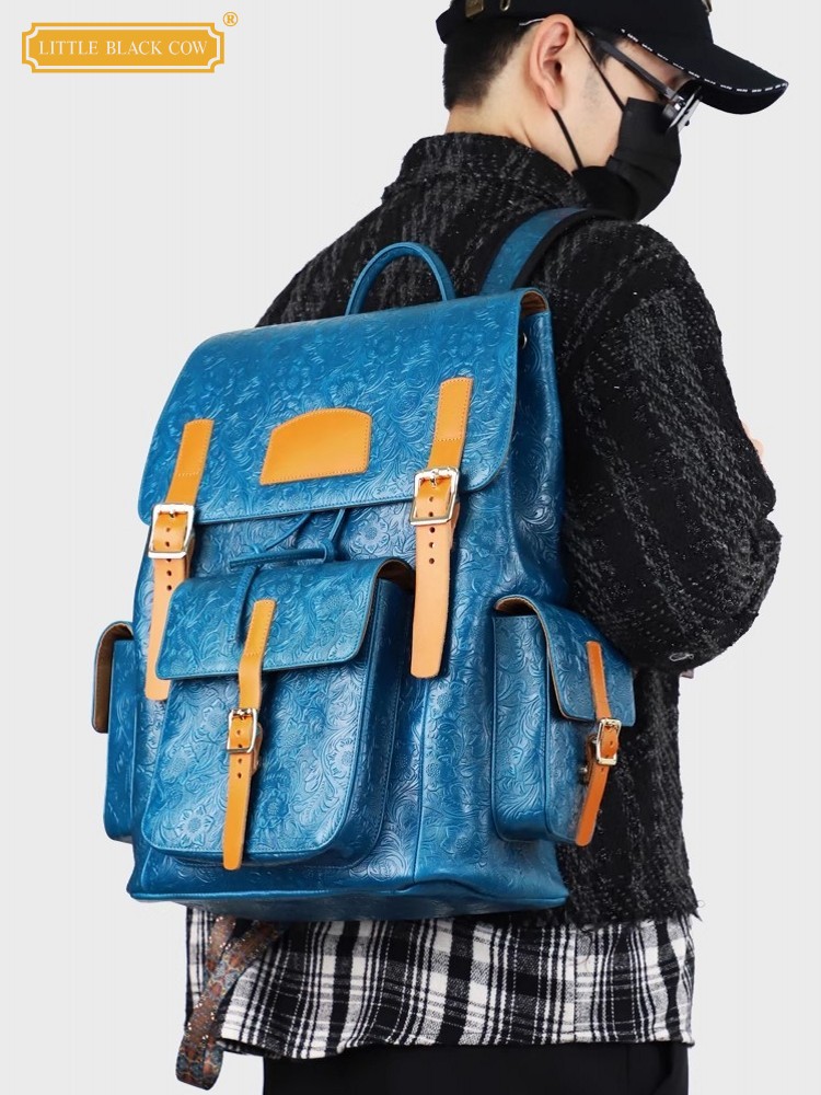 Vintage Mens Floral Wing Tip C - Leather Backpack Vintage review and price