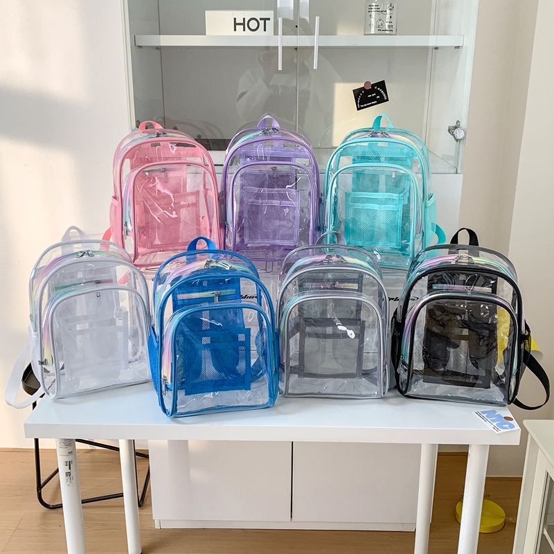 PVC Transparent Zipper Large C - Fashion Backpack Women review and price