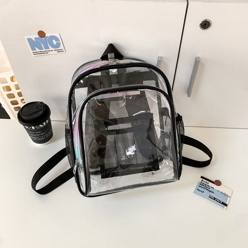 PVC Transparent Zipper Large C - Fashion Backpack Women review and price