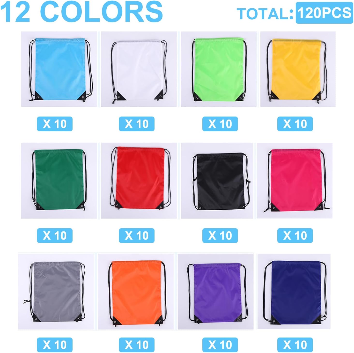 120PCS Drawstring Backpack Bul - Drawstring Gym Bag review and price