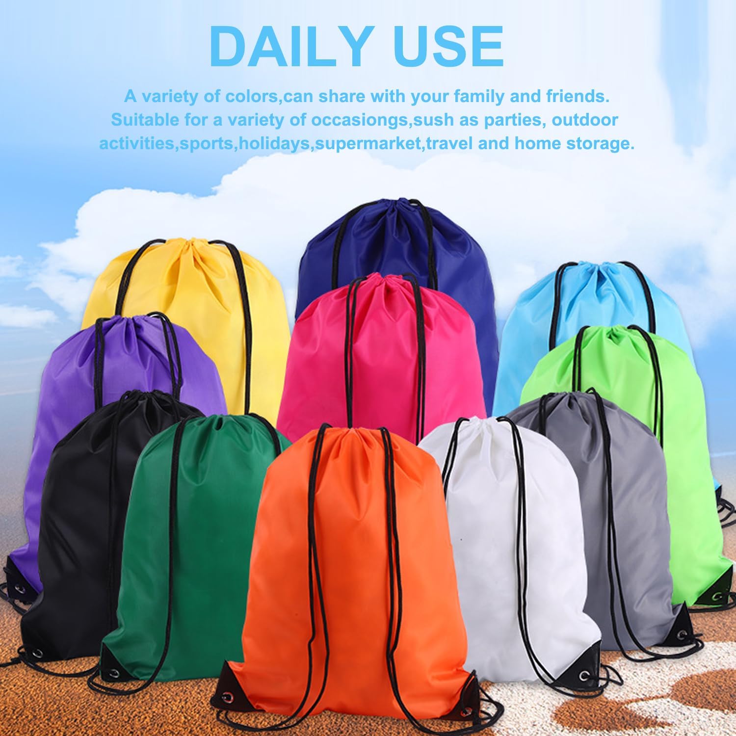 120PCS Drawstring Backpack Bul - Drawstring Gym Bag review and price