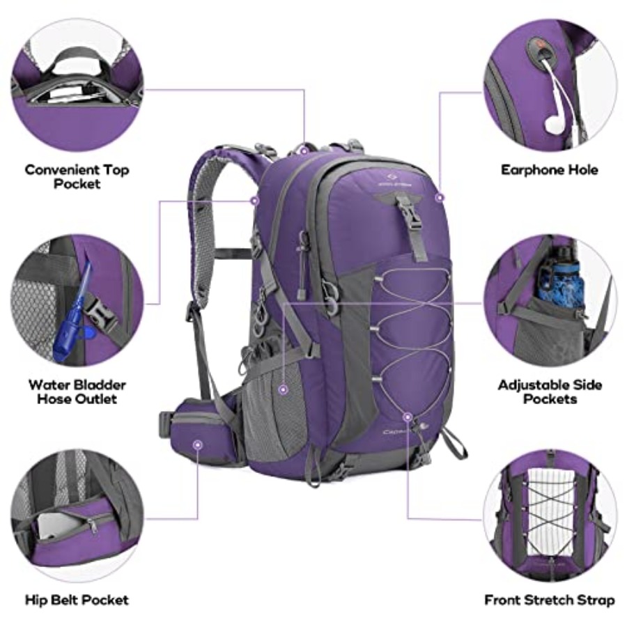 Hiking Backpack, Camping Backp - Rain Cover Backpack review and price