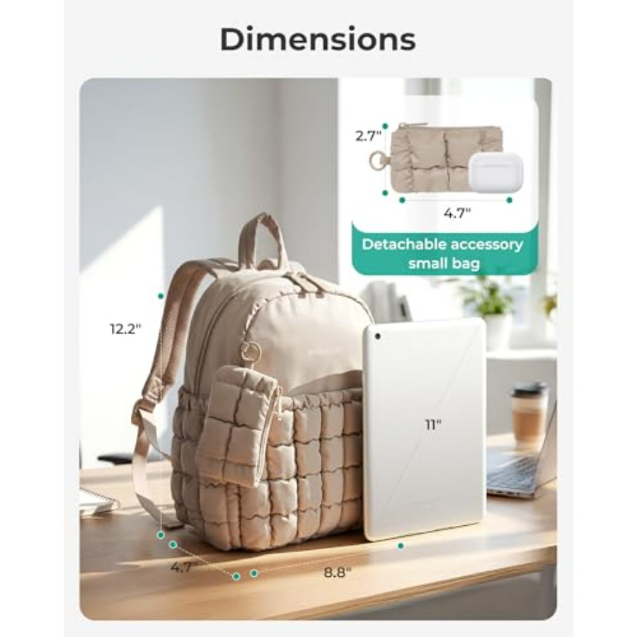 Mini Backpacks for Women, Puff - Mini Backpack Purse review and price