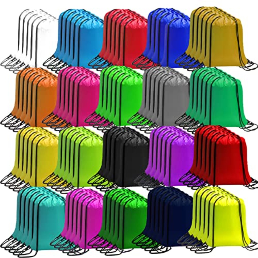 100 Pack Drawstring Bags Bulk, - Drawstring Gym Bag review and price