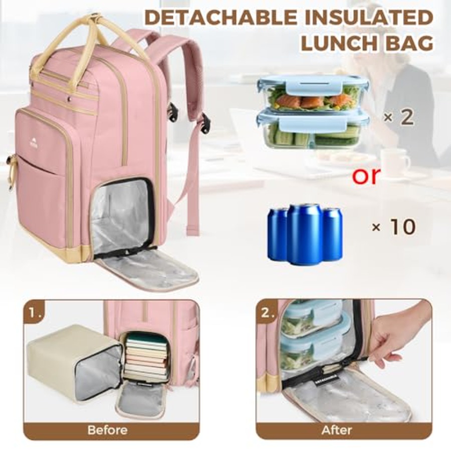 Lunch Backpack for Women, Teac - Laptop Backpack 15.6 review and price