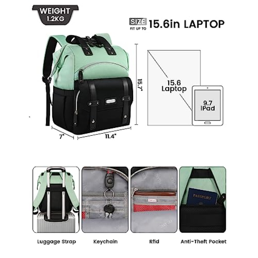 Laptop Backpack for WomenColle - Travel Backpack Anti Theft review and price