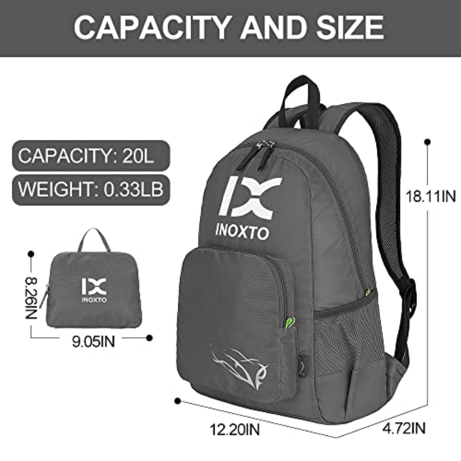 INOXTO 20L Lightweight Hiking  - Foldable Backpack Small review and price