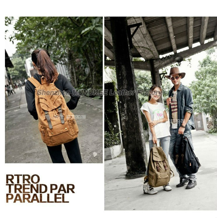 Fashion New Military Canvas Ba - Rucksack Military Style review and price