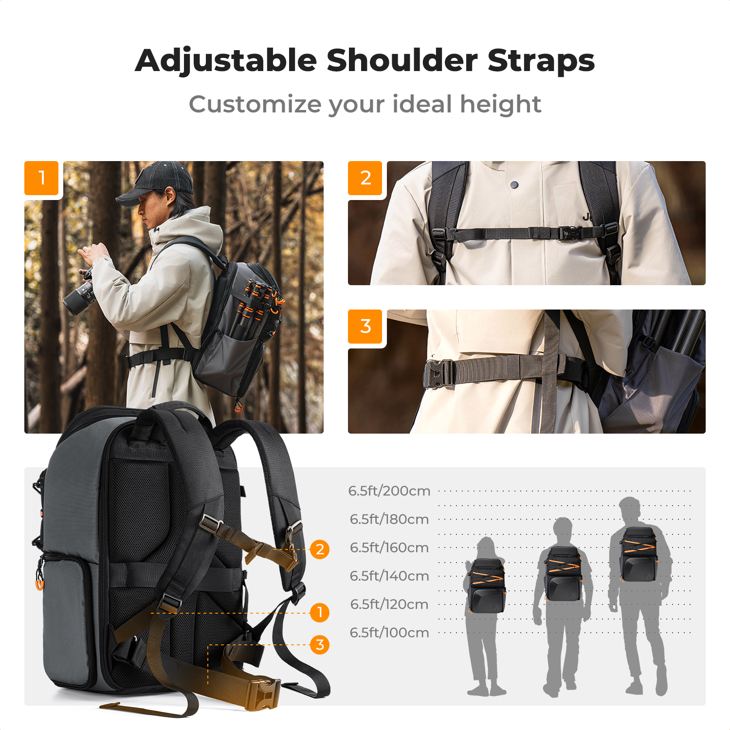 K&F CONCEPT 25L Outdoor Camera - Rain Cover Backpack review and price