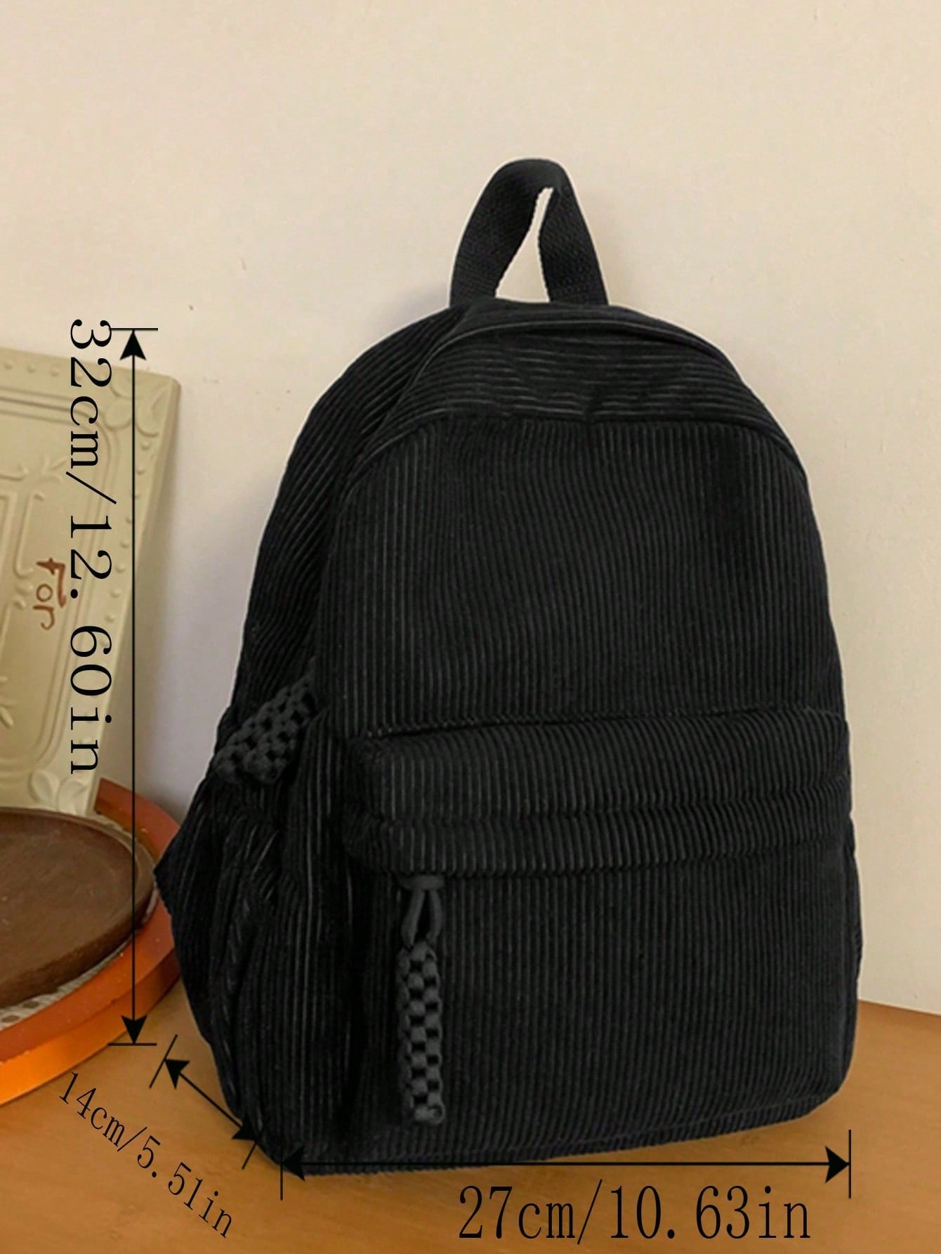 Solid Color Corduroy Fabric Fa - Fashion Backpack Women review and price