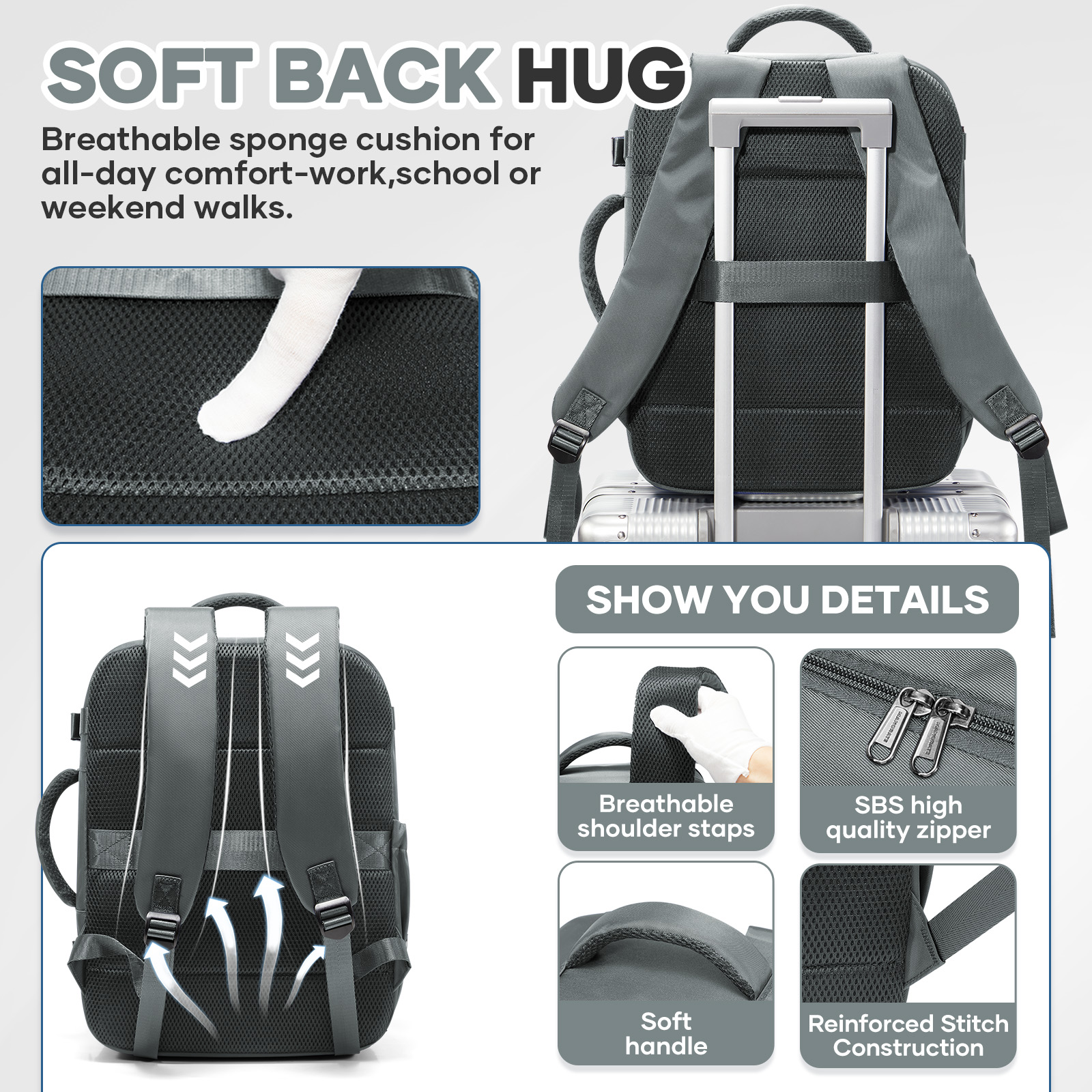 Ryanair Cabin Bags 40x30x20 Un - Canvas Backpack Casual review and price