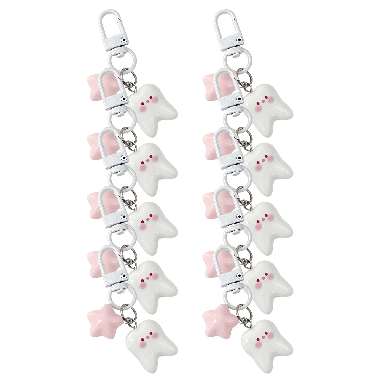 10Pcs Tooth Shape Keychain Cut - Mini Backpack Purse review and price