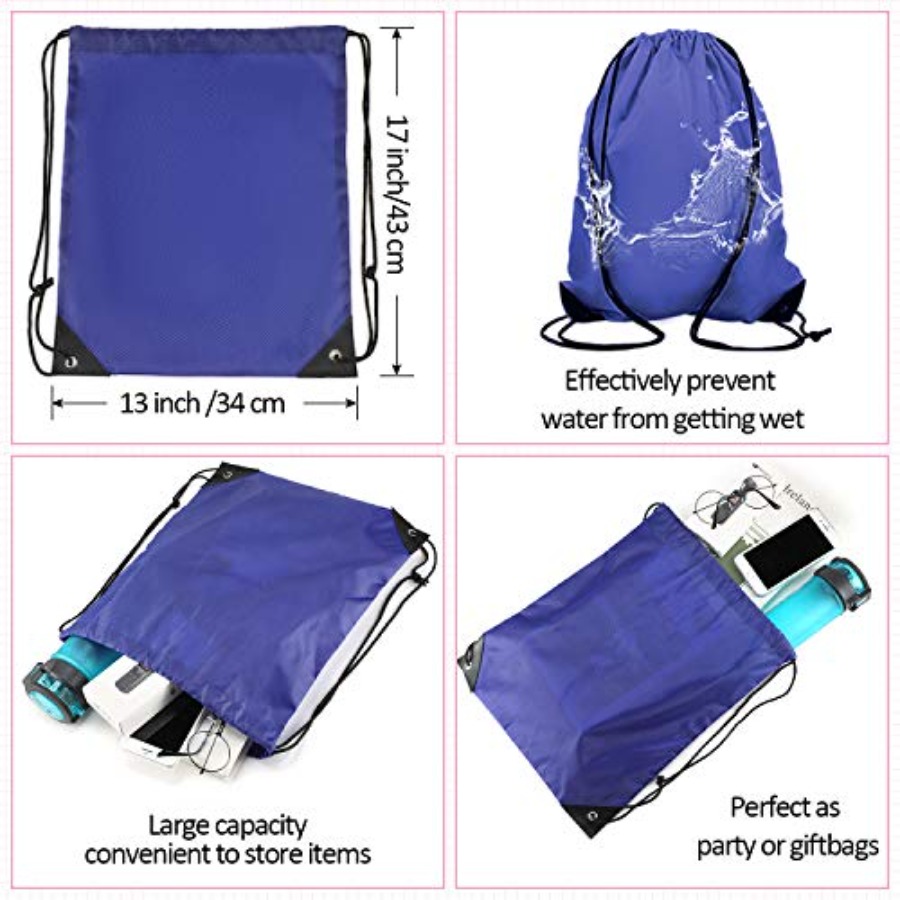 60 Pieces Drawstring Backpack  - Drawstring Gym Bag review and price