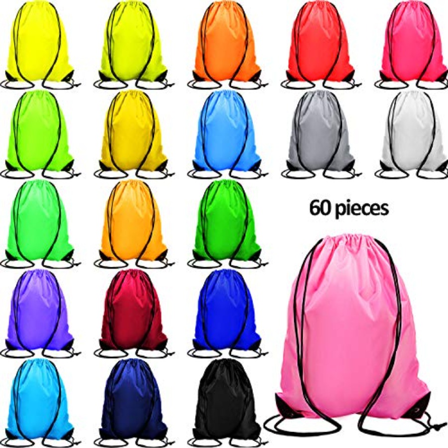 60 Pieces Drawstring Backpack  - Drawstring Gym Bag review and price