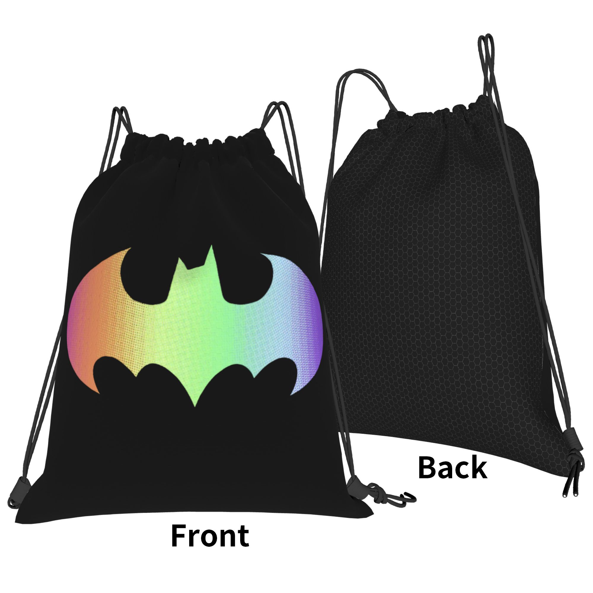 Batmans Logo Rainbow Gradient  - Drawstring Gym Bag review and price