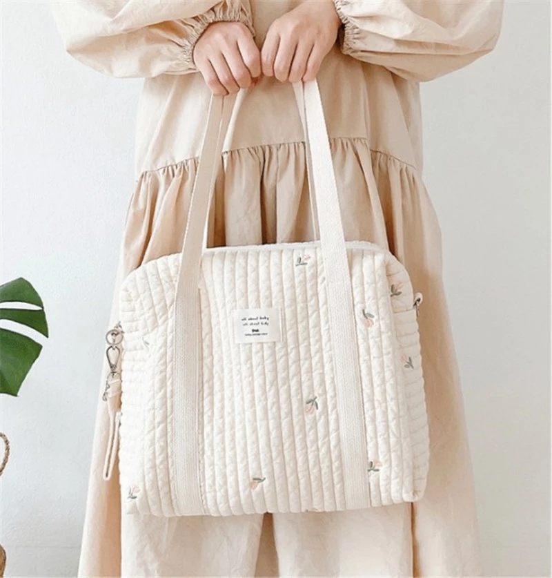 Embroidered Mommy Bag Handbag  - Backpack Diaper Bag review and price
