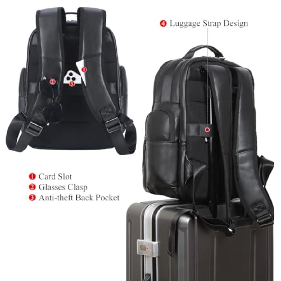 Men's Vintage Leather Backpack - Leather Backpack Vintage review and price