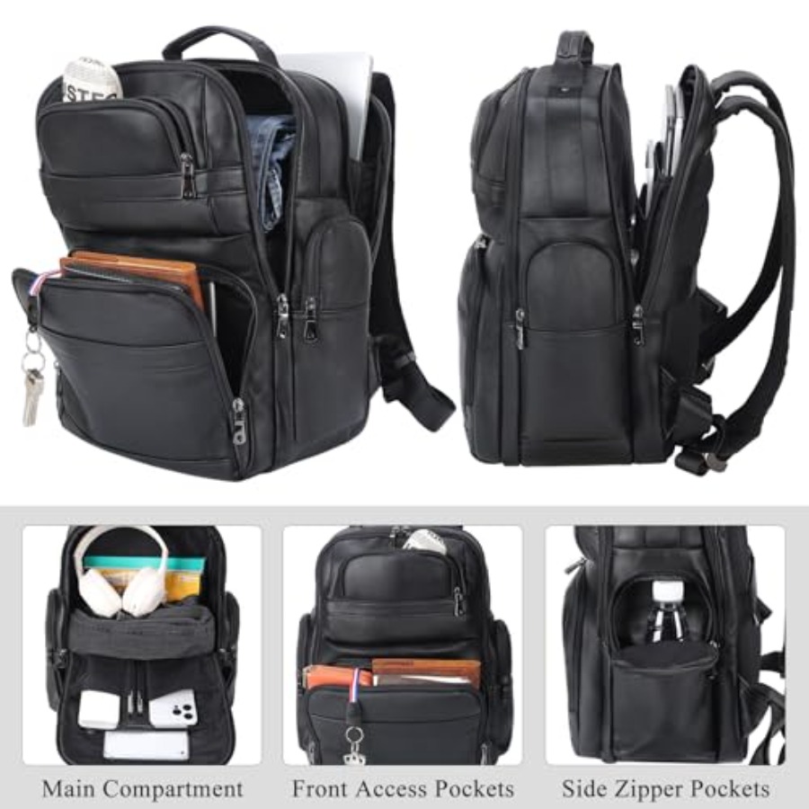 Men's Vintage Leather Backpack - Leather Backpack Vintage review and price