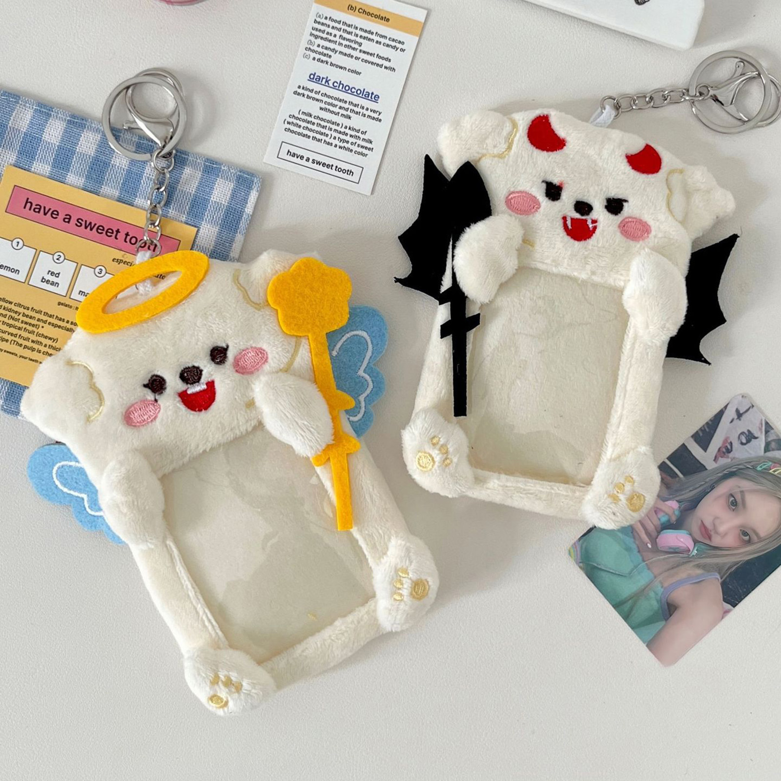 Plush Angel Devil Keychain Cut - Fashion Backpack Women review and price