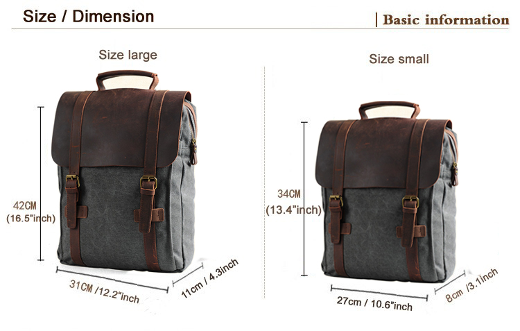 Fashion Male Backpack Leather  - Rucksack Military Style review and price