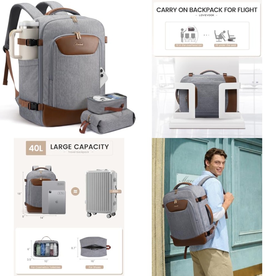 40L Travel Backpack for Women  - Laptop Backpack 15.6 review and price