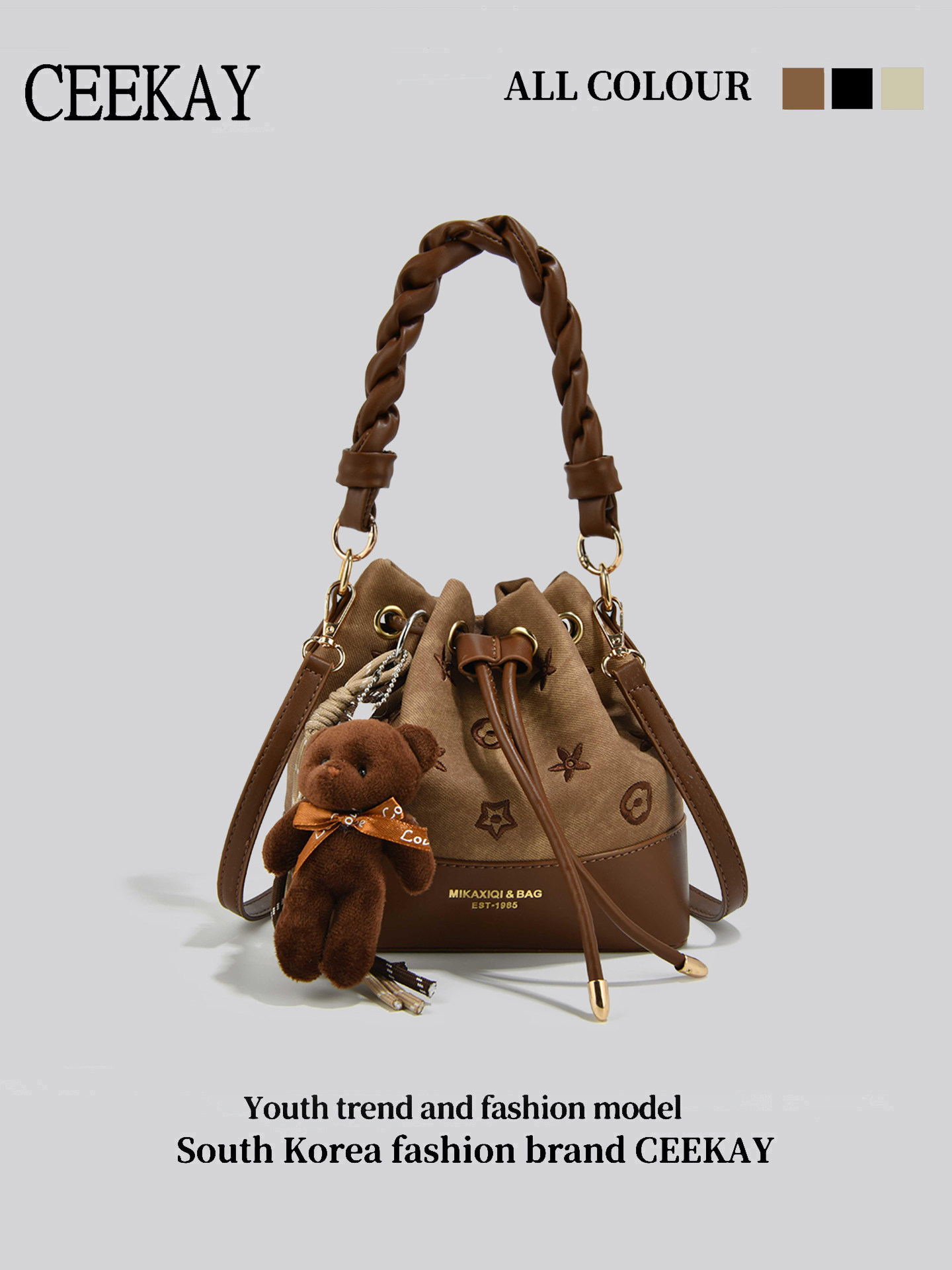CEEKAY Vintage Drawstring Buck - Leather Backpack Vintage review and price