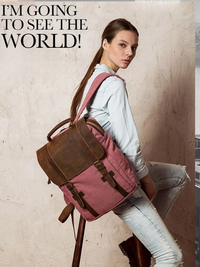 Military Canvas Leather Backpa - Rucksack Military Style review and price
