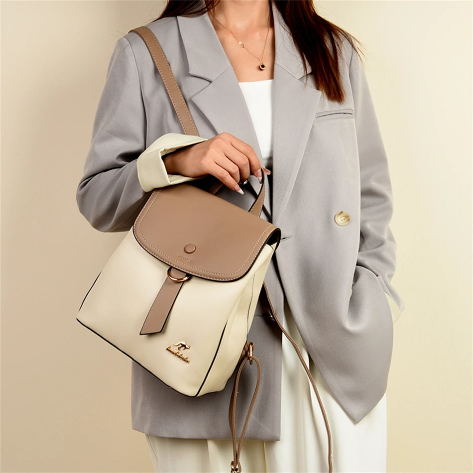 2024 High Quality Fashion Prin - Leather Backpack Vintage review and price
