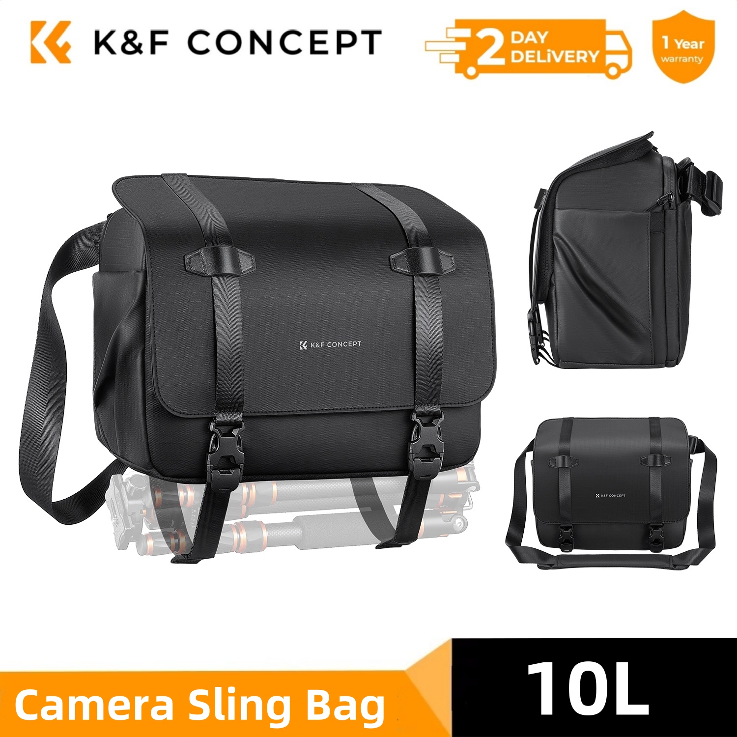K&F CONCEPT 10L Camera Sling B - Rain Cover Backpack review and price