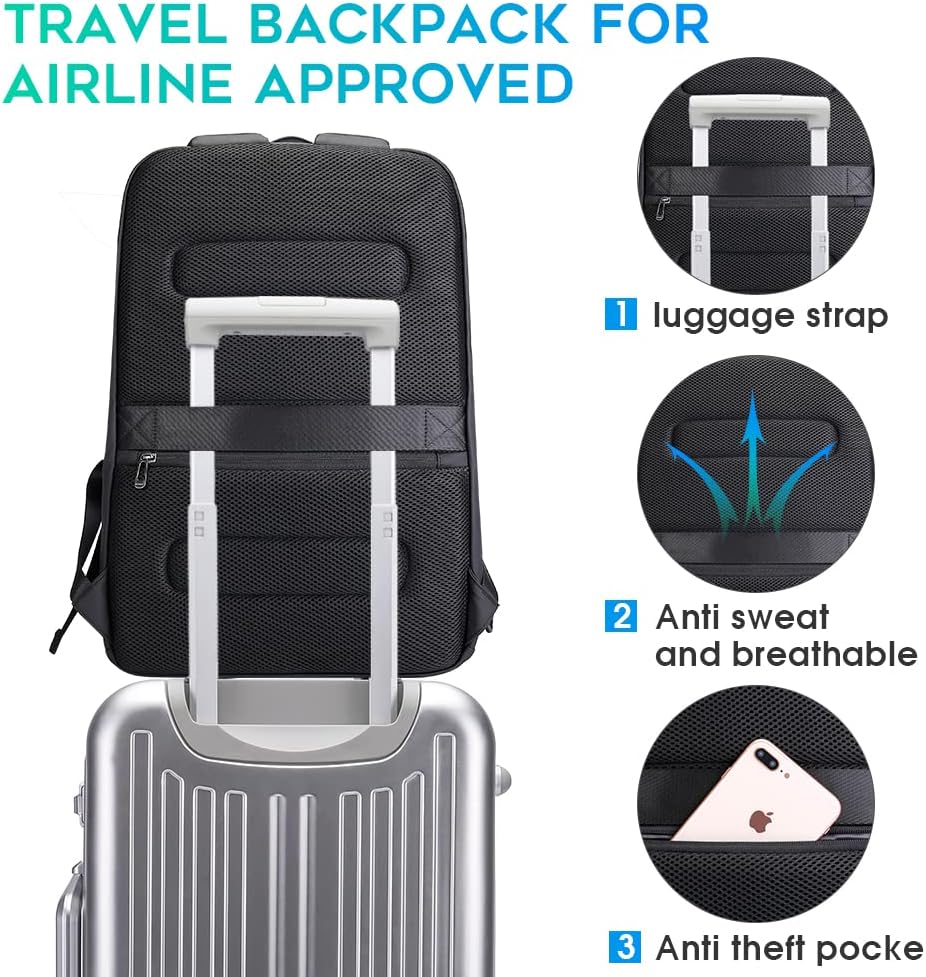 Waterproof Business Backpack w - Laptop Backpack 15.6 review and price