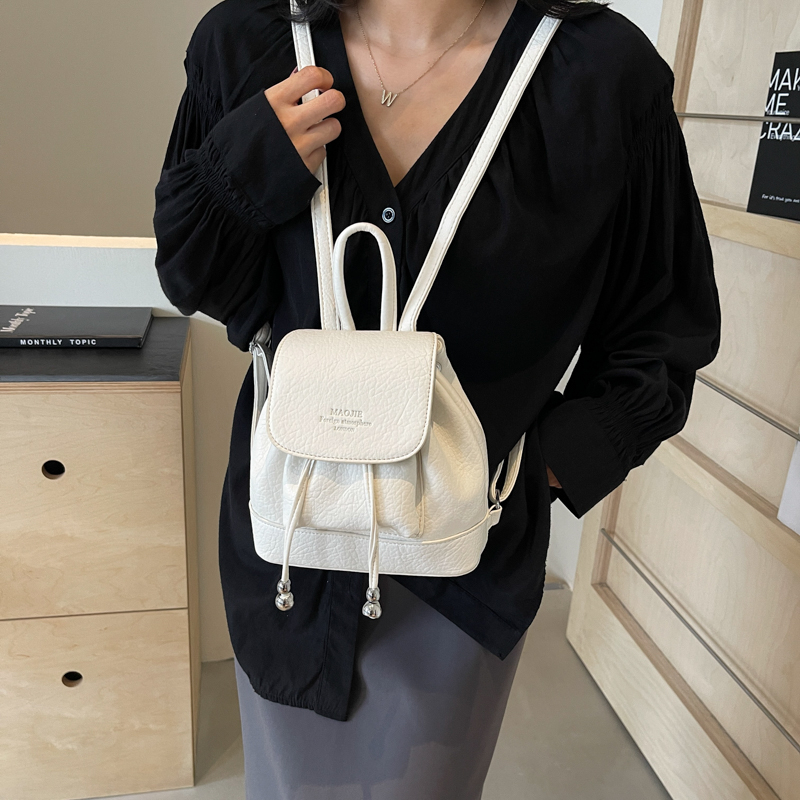 Solid Small String Backpacks P - Leather Backpack Vintage review and price