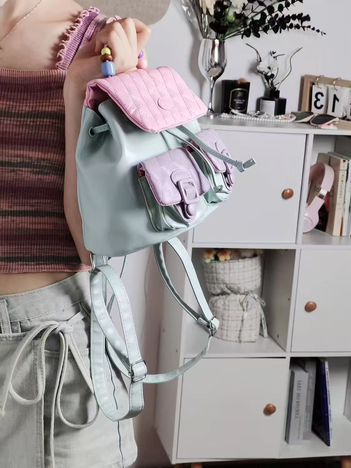JIAERDI Sweet Cute Y2k Mochila - Leather Backpack Vintage review and price