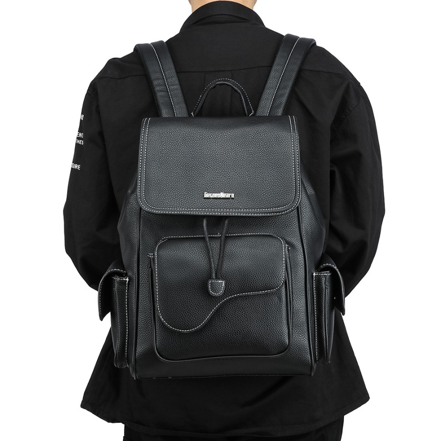 【New Arrival】Women's Black Fau - Leather Backpack Vintage review and price