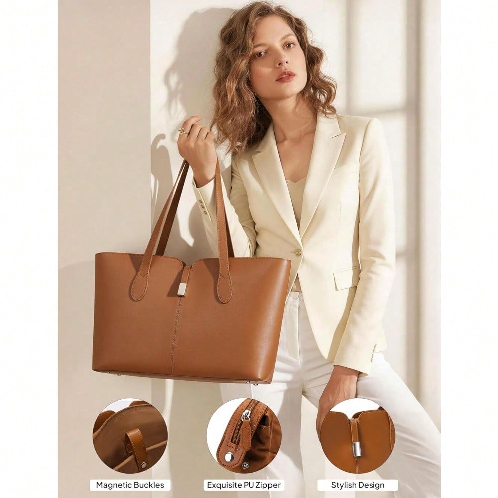 Laptop Tote Bag For Women With - Laptop Sleeve Removable review and price