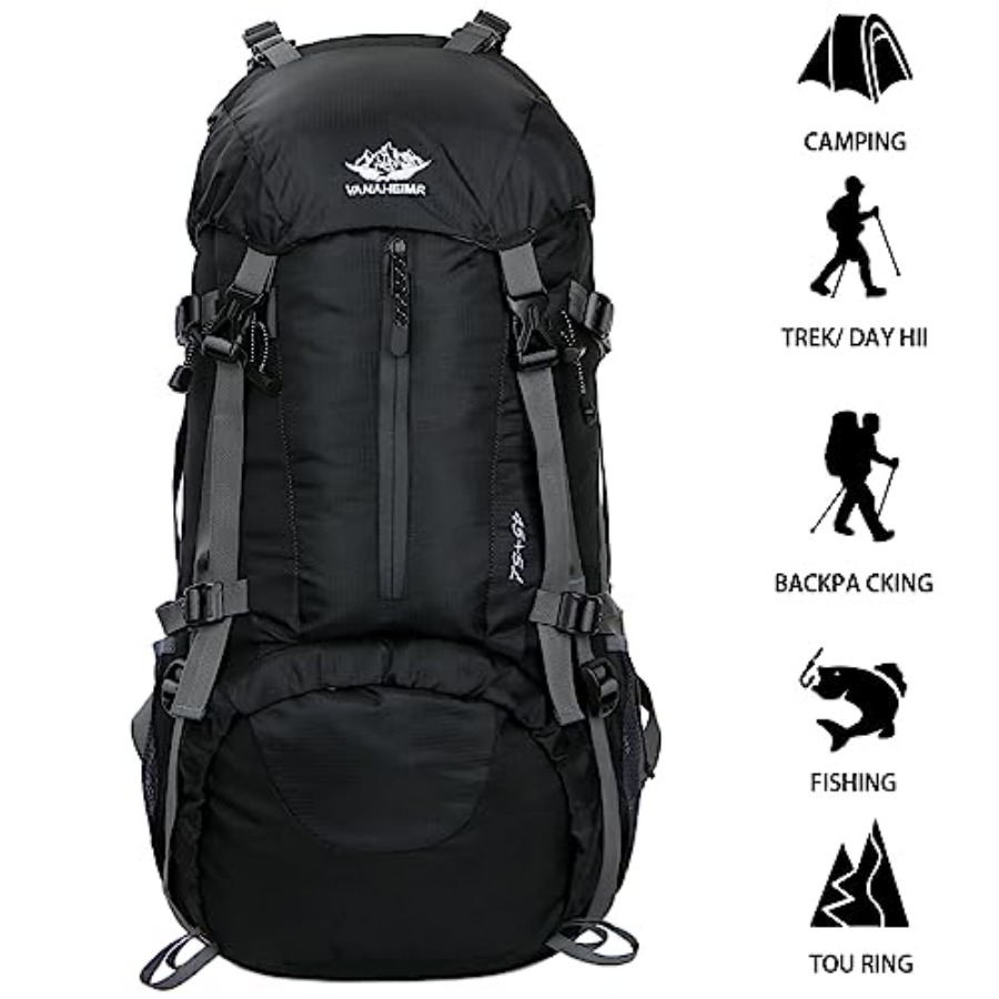 50L Hiking Backpack Men Campin - Rain Cover Backpack review and price